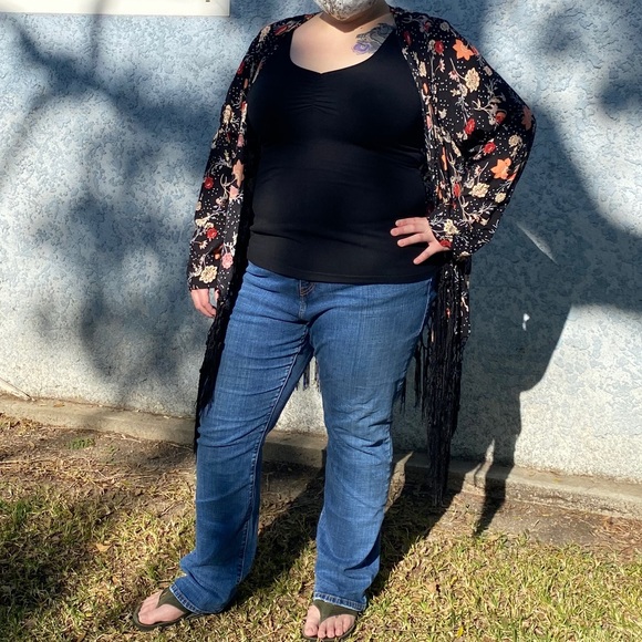 Vintage Torrid Floral Kimono - Picture 3 of 7